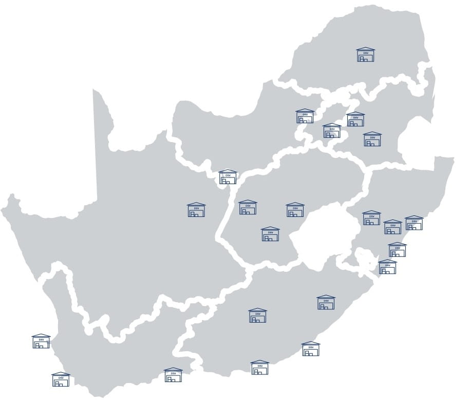 DSV Road South Africa network